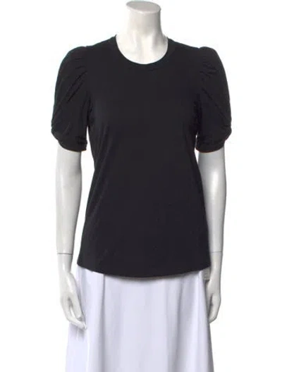 Pre-owned A.l.c Crew Neck Short Sleeve T-shirt In Black