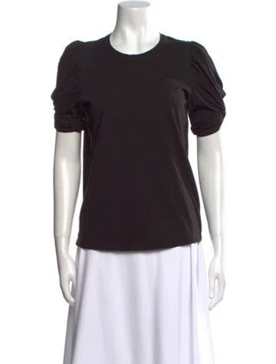 Pre-owned A.l.c Crew Neck Short Sleeve T-shirt In Black