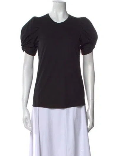 Pre-owned A.l.c Crew Neck Short Sleeve T-shirt In Black