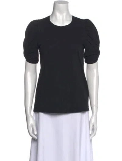 Pre-owned A.l.c Crew Neck Short Sleeve T-shirt In Black