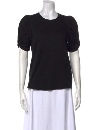 Pre-owned A.l.c Crew Neck Short Sleeve T-shirt In Black