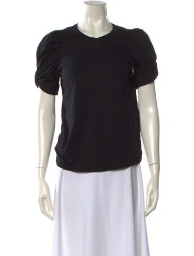 Pre-owned A.l.c Crew Neck Short Sleeve T-shirt In Black