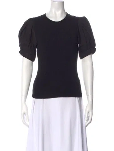 Pre-owned A.l.c Crew Neck Short Sleeve T-shirt In Black