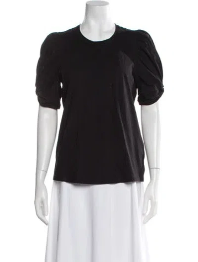 Pre-owned A.l.c Crew Neck Short Sleeve T-shirt In Black