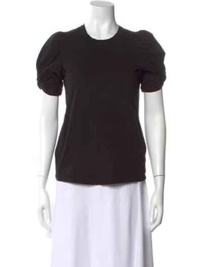 Pre-owned A.l.c Crew Neck Short Sleeve T-shirt In Black