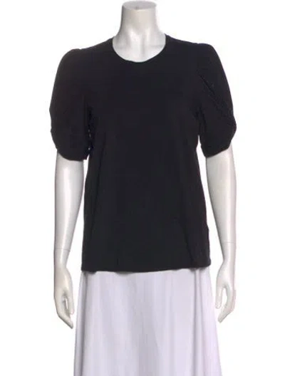 Pre-owned A.l.c Crew Neck Short Sleeve T-shirt In Black