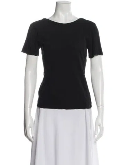 Pre-owned A.l.c Crew Neck Short Sleeve T-shirt In Black