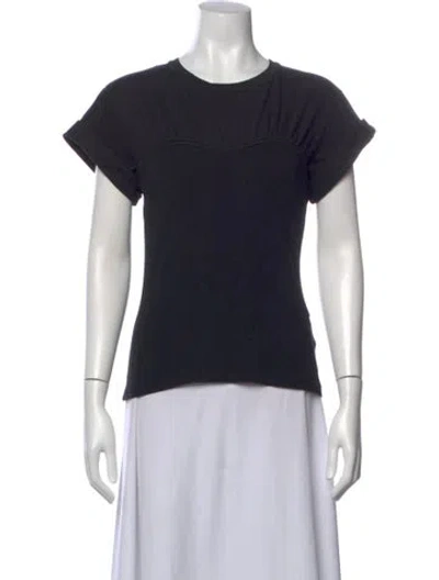 Pre-owned A.l.c Crew Neck Short Sleeve T-shirt In Black