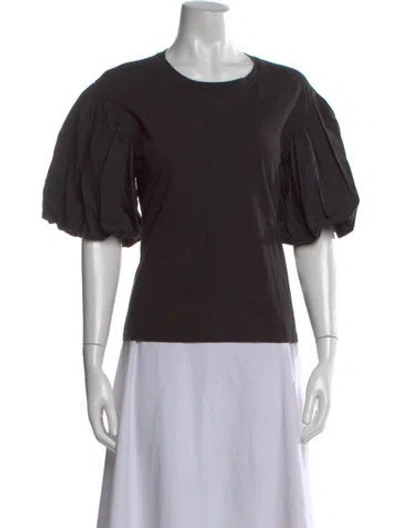 Pre-owned A.l.c Crew Neck Short Sleeve T-shirt In Black
