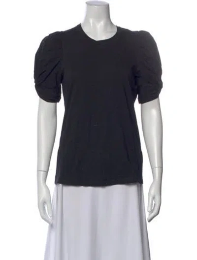 Pre-owned A.l.c Crew Neck Short Sleeve T-shirt In Black