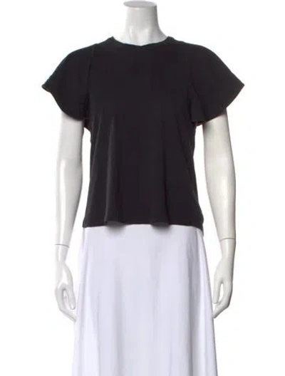 Pre-owned A.l.c Crew Neck Short Sleeve T-shirt In Black