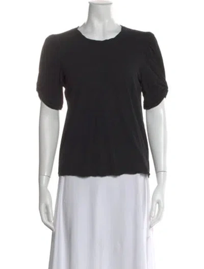 Pre-owned A.l.c Crew Neck Short Sleeve T-shirt In Black