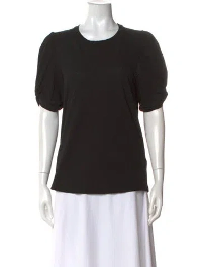 Pre-owned A.l.c Crew Neck Short Sleeve T-shirt In Black