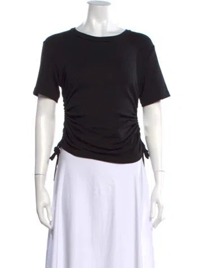 Pre-owned A.l.c Crew Neck Short Sleeve T-shirt In Black