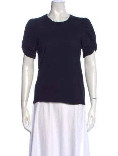 Pre-owned A.l.c Crew Neck Short Sleeve T-shirt In Black