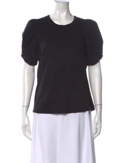 Pre-owned A.l.c Crew Neck Short Sleeve T-shirt In Black
