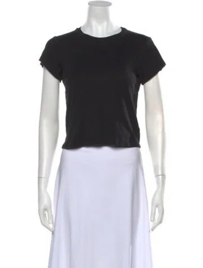 Pre-owned A.l.c Crew Neck Short Sleeve T-shirt In Black
