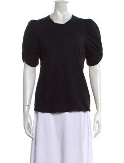 Pre-owned A.l.c Crew Neck Short Sleeve T-shirt In Black