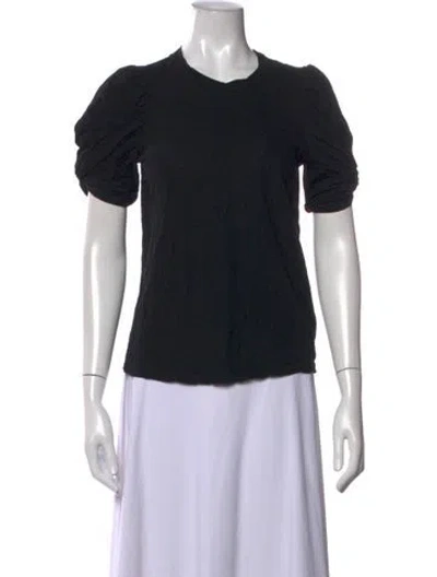 Pre-owned A.l.c Crew Neck Short Sleeve T-shirt In Black
