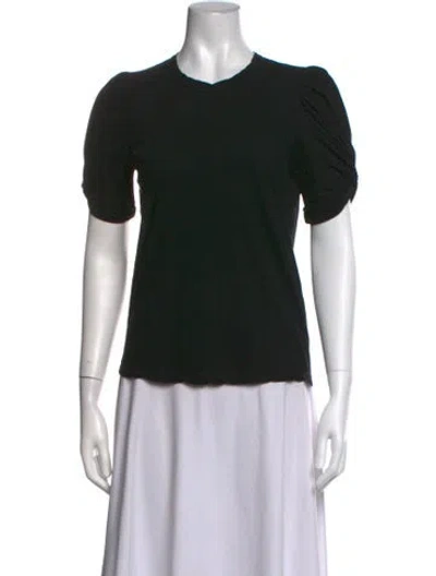 Pre-owned A.l.c Crew Neck Short Sleeve T-shirt In Black