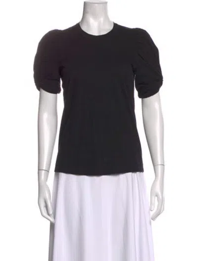 Pre-owned A.l.c Crew Neck Short Sleeve T-shirt In Black