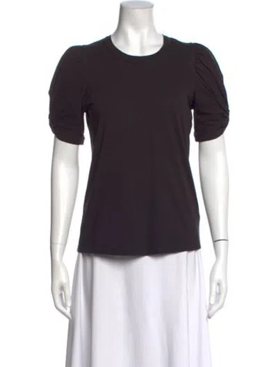Pre-owned A.l.c Crew Neck Short Sleeve T-shirt In Black