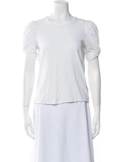 Pre-owned A.l.c Crew Neck Short Sleeve T-shirt In Blue