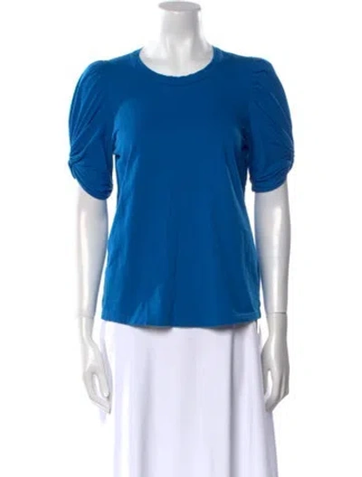 Pre-owned A.l.c Crew Neck Short Sleeve T-shirt In Blue