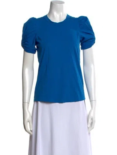 Pre-owned A.l.c Crew Neck Short Sleeve T-shirt In Blue