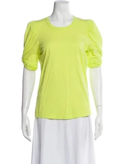 Pre-owned A.l.c Crew Neck Short Sleeve T-shirt In Blue