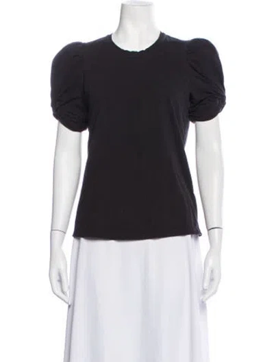 Pre-owned A.l.c Crew Neck Short Sleeve T-shirt In Blue