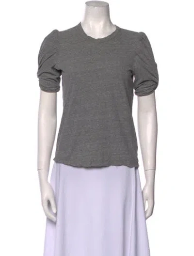 Pre-owned A.l.c Crew Neck Short Sleeve T-shirt In Gray