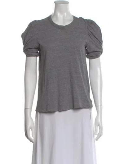 Pre-owned A.l.c Crew Neck Short Sleeve T-shirt In Gray