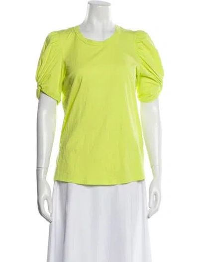 Pre-owned A.l.c Crew Neck Short Sleeve T-shirt In Green