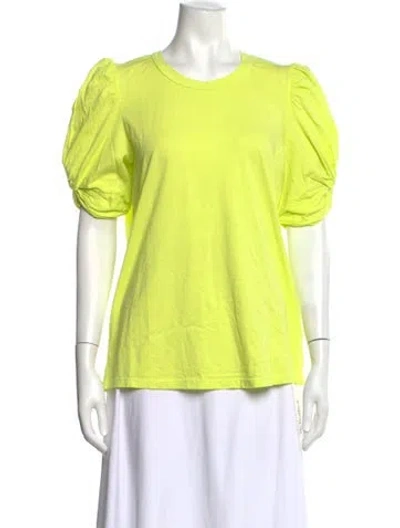 Pre-owned A.l.c Crew Neck Short Sleeve T-shirt In Green