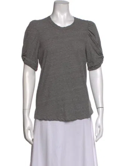 Pre-owned A.l.c Crew Neck Short Sleeve T-shirt In Grey