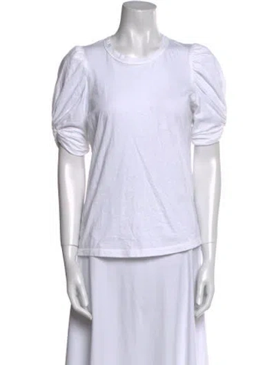 Pre-owned A.l.c Crew Neck Short Sleeve T-shirt In Neutral