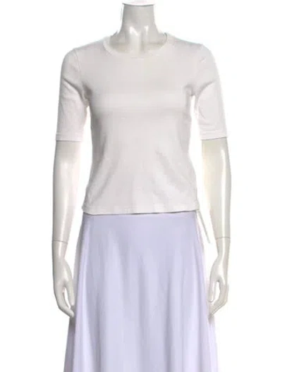 Pre-owned A.l.c Crew Neck Short Sleeve T-shirt In Neutrals