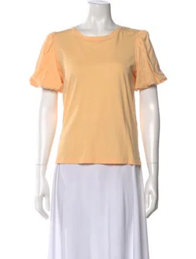 Pre-owned A.l.c Crew Neck Short Sleeve T-shirt In Orange