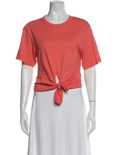 Pre-owned A.l.c Crew Neck Short Sleeve T-shirt In Orange