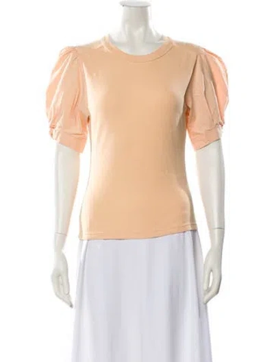 Pre-owned A.l.c Crew Neck Short Sleeve T-shirt In Orange