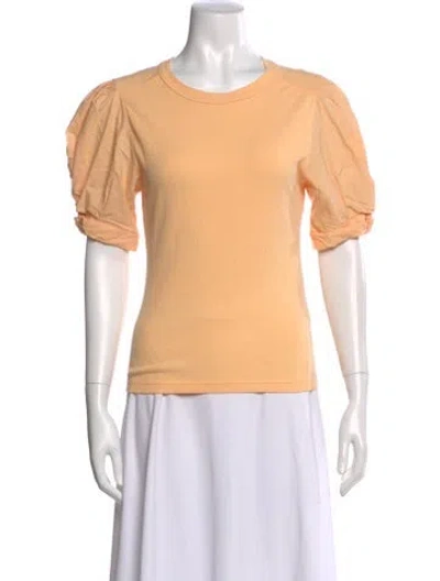 Pre-owned A.l.c Crew Neck Short Sleeve T-shirt In Orange