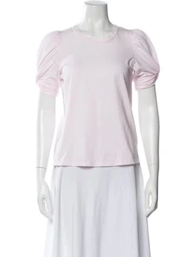 Pre-owned A.l.c Crew Neck Short Sleeve T-shirt In Pink