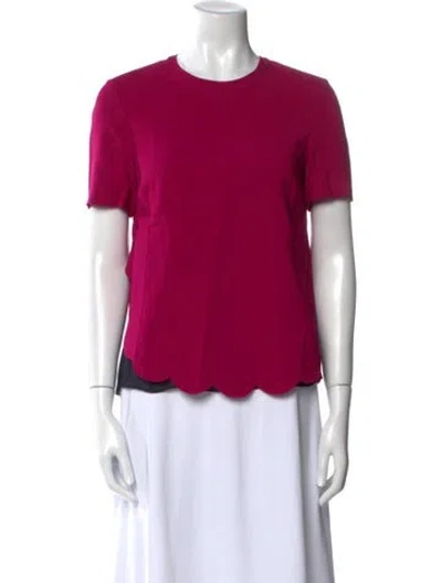 Pre-owned A.l.c Crew Neck Short Sleeve T-shirt In Pink