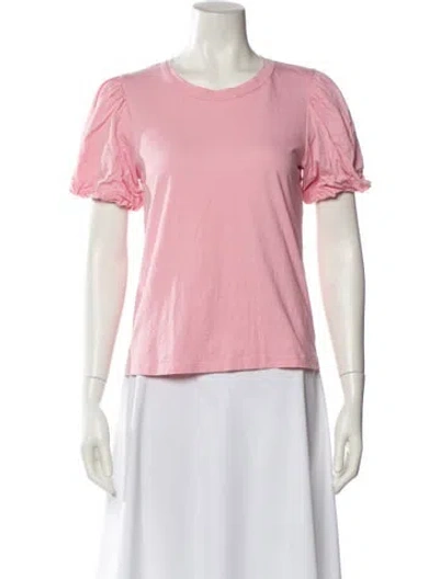 Pre-owned A.l.c Crew Neck Short Sleeve T-shirt In Pink