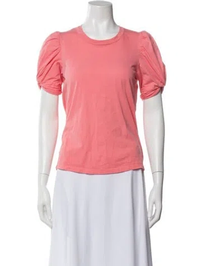 Pre-owned A.l.c Crew Neck Short Sleeve T-shirt In Pink