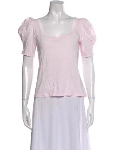 Pre-owned A.l.c Crew Neck Short Sleeve T-shirt In Pink