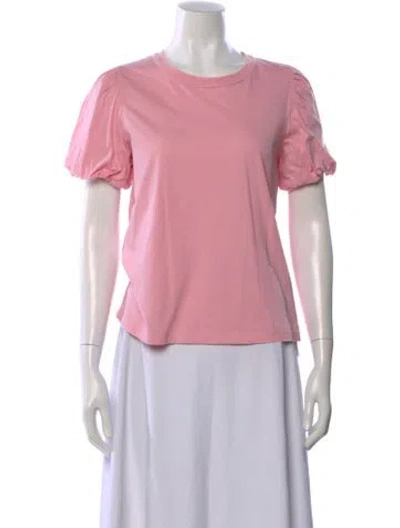 Pre-owned A.l.c Crew Neck Short Sleeve T-shirt In Pink