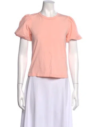 Pre-owned A.l.c Crew Neck Short Sleeve T-shirt In Pink
