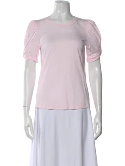 Pre-owned A.l.c Crew Neck Short Sleeve T-shirt In Pink